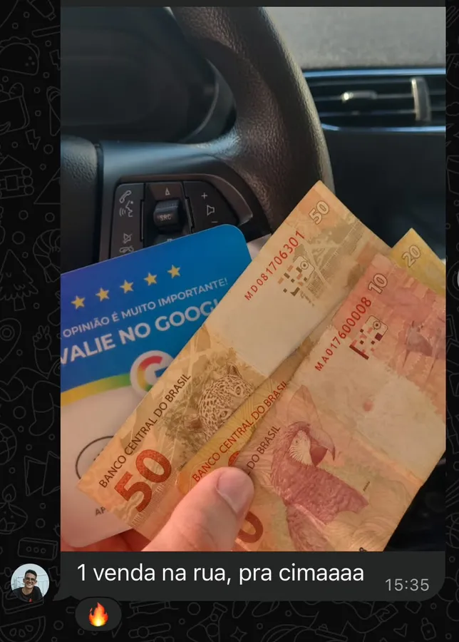 Aluno: 1 venda na rua
